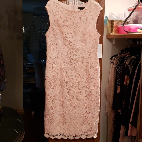 Ivy Blu Pink Lace Dress, NWT - Picture 1 of 3
